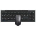Rapoo 8210M teclado Ratón incluido Bluetooth QWERTY Negro