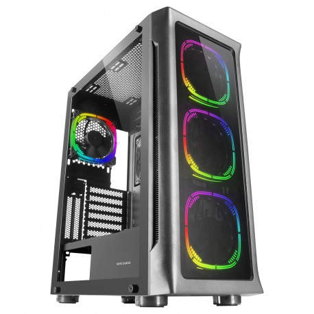 Mars Gaming MC-NEO Negro Torre Gaming XXL E-ATX Ventana Lateral y Frontal Cristal