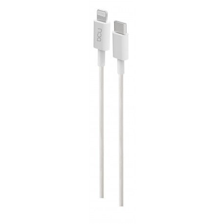 DCU Advance Tecnologic 34101300 cable USB 1 m USB 3.2 Gen 2 (3.1 Gen 2) USB C Lightning Blanco