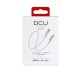 DCU Advance Tecnologic 34101300 cable USB 1 m USB 3.2 Gen 2 (3.1 Gen 2) USB C Lightning Blanco