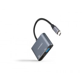 CONVERSOR USB-C A HDMI/VGA 15CM NANOCABLE