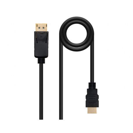 CONVERSOR DISPLAYPORT A HDMI 10M NEGRO NANOCABLE