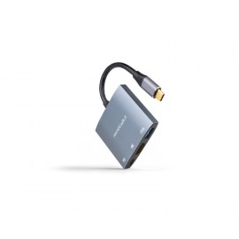 CONVERSOR USB-C A HDMI/USB3.0/USB-C PD 15CM NANOCABLE