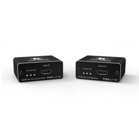 Kramer Electronics PT-871/2XR-KIT extensor audio/video Transmisor y receptor de señales AV Negro