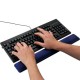 Inline 55454B. Reposamuñecas ergonómico para teclado. Azul