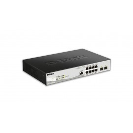 D-Link DGS-1210-10P/ME/E switch Gestionado L2/L3 Gigabit Ethernet (10/100/1000) Energía sobre Ethernet (PoE) Negro, Gris