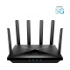 Cudy P5 router inalámbrico Gigabit Ethernet Doble banda (2,4 GHz / 5 GHz) 5G Negro