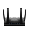 Cudy WR3000 router inalámbrico Gigabit Ethernet Doble banda (2,4 GHz / 5 GHz) Negro