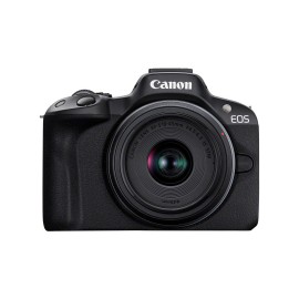 Canon EOS R50, Black + RF-S 18-45mm F4.5-6.3 IS STM Kit MILC 24,2 MP CMOS 6000 x 4000 Pixeles Negro