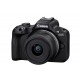 Canon EOS R50, Black + RF-S 18-45mm F4.5-6.3 IS STM Kit MILC 24,2 MP CMOS 6000 x 4000 Pixeles Negro