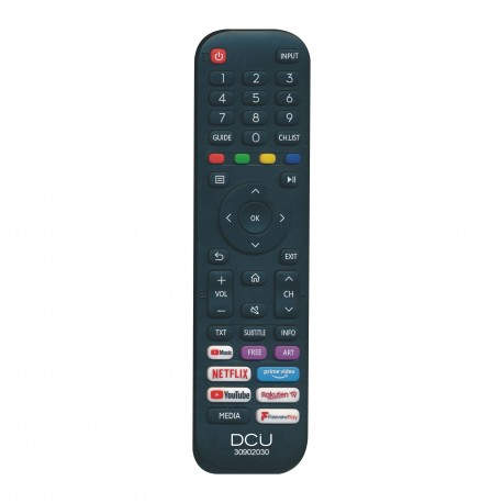 DCU Advance Tecnologic 30902030 mando a distancia IR inalámbrico TV Botones