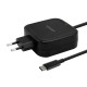 AISENS Cargador 65W PD3.0 QC3.0 1XUSB-C 1.2M, Negro