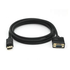 Equip 119338 adaptador de cable de vídeo 2 m VGA (D-Sub) DisplayPort Negro