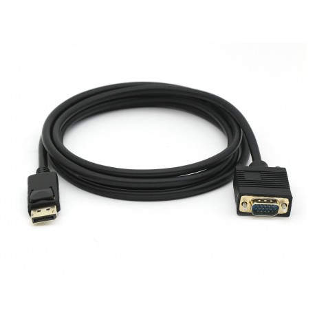 Equip 119338 adaptador de cable de vídeo 2 m VGA (D-Sub) DisplayPort Negro