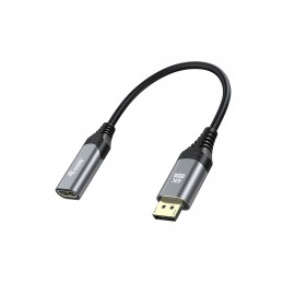Equip 133445 adaptador de cable de vídeo 0,15 m DisplayPort HDMI Negro, Gris