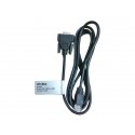 Hewlett Packard Enterprise JL448A cable de serie Negro 1,5 m DB-9