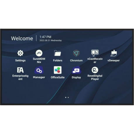 Viewsonic CDE9830 pizarra y accesorios interactivos 2,49 m (98'') 3840 x 2160 Pixeles Pantalla táctil Negro USB