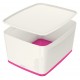 Leitz MyBox Bandeja de almacenamiento Rectangular Acrilonitrilo butadieno estireno (ABS) Rosa, Blanco