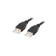 CABLE USB 2.0 LANBERG MACHO/MACHO 1M NEGRO