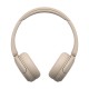 Sony WH-CH520 Auriculares Inalámbrico Diadema Llamadas/Música USB Tipo C Bluetooth Base de carga Crema de color