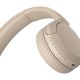 Sony WH-CH520 Auriculares Inalámbrico Diadema Llamadas/Música USB Tipo C Bluetooth Base de carga Crema de color