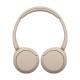 Sony WH-CH520 Auriculares Inalámbrico Diadema Llamadas/Música USB Tipo C Bluetooth Base de carga Crema de color