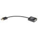 Tripp Lite P134-06N-VGA-V2 adaptador de cable de vídeo 0,15 m DisplayPort VGA (HD15) Negro