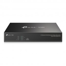 TP-Link VIGI NVR1004H-4P Grabadore de vídeo en red (NVR) Negro