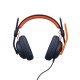 Logitech Zone Learn Auriculares Alámbrico Diadema Educación USB Tipo C Azul, Naranja