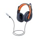 Logitech Zone Learn Auriculares Alámbrico Diadema Educación USB Tipo C Azul, Naranja