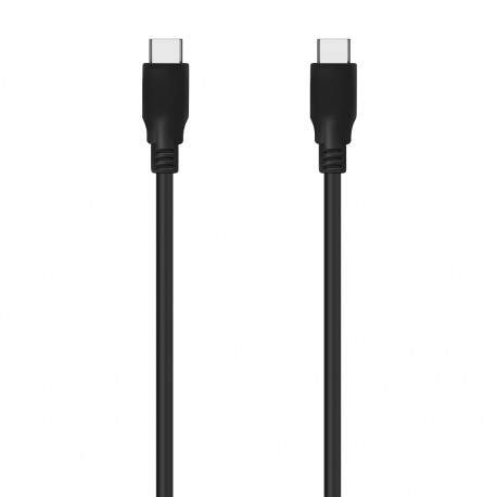 AISENS Cable USB 3.2 Gen2x2 20Gbps 8k@30Hz 5A 100W E-Marker, Tipo USB-C/M-USB-C/M, Negro, 1.0m