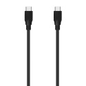 AISENS Cable USB 3.2 Gen2x2 20Gbps 8k@30Hz 5A 100W E-Marker, Tipo USB-C/M-USB-C/M, Negro, 1.0m