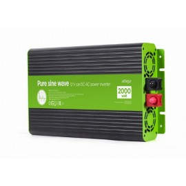 EnerGenie EG-PWC-PS2000-01 adaptador e inversor de corriente Auto 2000 W Negro, Verde