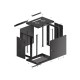 Lanberg WF01-6412-00B armario rack 12U Bastidor de pared Negro