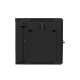 Lanberg WF02-6612-10B armario rack 12U Bastidor de pared Negro