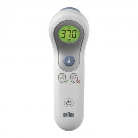 Braun BNT300WE termómetro digital Termómetro con sensor remoto Blanco Frente Botones