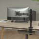 AISENS Soporte De Mesa Eco Giratorio E Inclinable Para Monitor/tv 9kg (3 Pivotes, 1 Brazo) De 17-32, Negro