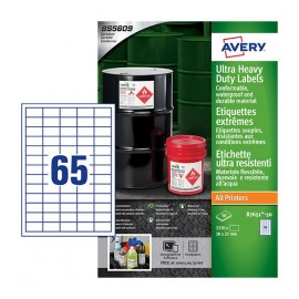 Avery B7651-50 etiqueta autoadhesiva Rectángulo Permanente Blanco 3250 pieza(s)