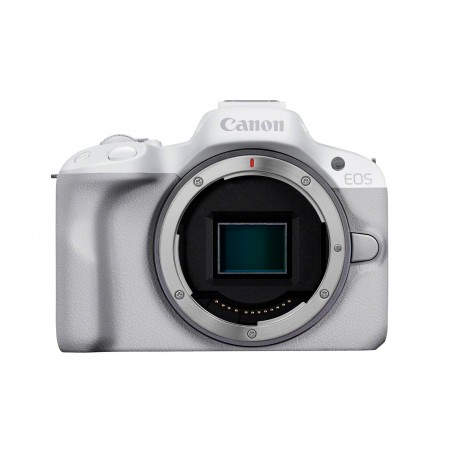Canon EOS R50, White + RF-S 18-45mm F4.5-6.3 IS STM Kit MILC 24,2 MP CMOS 6000 x 4000 Pixeles Blanco