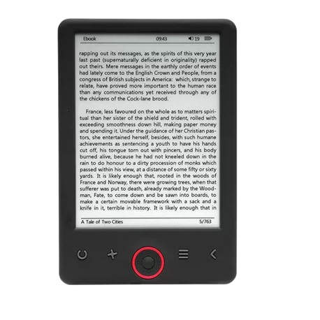 Denver EBO-626 lectore de e-book 4 GB Negro