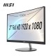 MSI Pro MP271CA 68,6 cm (27'') 1920 x 1080 Pixeles Full HD LED Negro