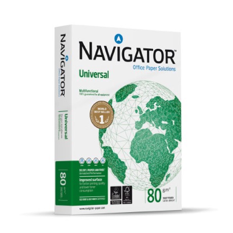Navigator UNIVERSAL papel para impresora de inyección de tinta A3 (297x420 mm) Seda 500 hojas Blanco