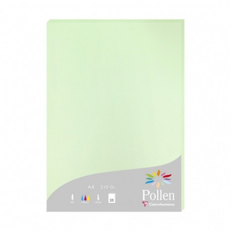 Clairefontaine Pollen papel para impresora de inyección de tinta A4 (210x297 mm) 25 hojas Verde
