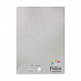Clairefontaine Pollen papel para impresora de inyección de tinta A4 (210x297 mm) 25 hojas Plata