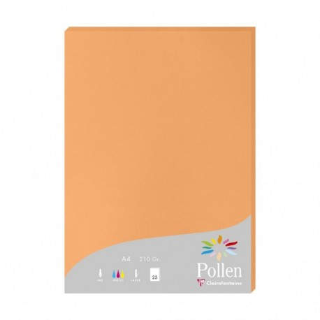 Clairefontaine Pollen papel para impresora de inyección de tinta A4 (210x297 mm) 25 hojas Naranja