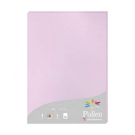 Clairefontaine Pollen papel para impresora de inyección de tinta A4 (210x297 mm) 25 hojas Lila