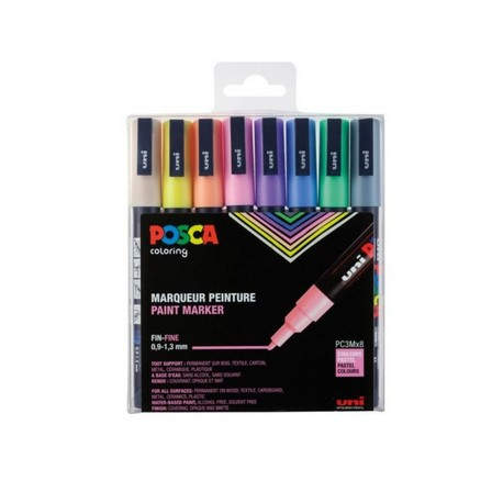 Uni-Ball PC-3M/8C Multicolor 8 pieza(s)