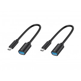 Conceptronic ABBY11B cable USB 0,2 m USB 3.2 Gen 1 (3.1 Gen 1) USB C USB A Negro