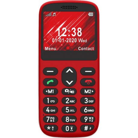 Telefunken TF S420 Red 5,87 cm (2.31'') 78 g Rojo Teléfono para personas mayores