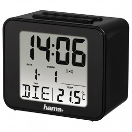 Hama Cube Reloj de sobremesa digital Rectangular Negro